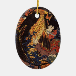 Japanische Kunstverzierung Keramikornament