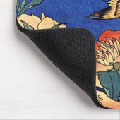 Japanische Kunstvögel und Blume Mousepad (Ecke)