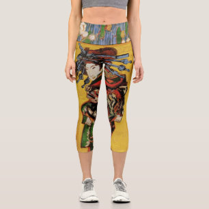 Japanische Kurtisane Oiran von Vincent van Gogh Capri Leggings