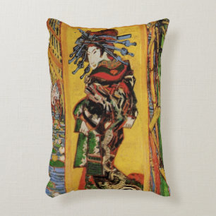 Japanische Kurtisane Oiran von Vincent van Gogh Dekokissen