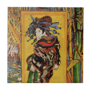 Japanische Kurtisane Oiran von Vincent van Gogh Fliese