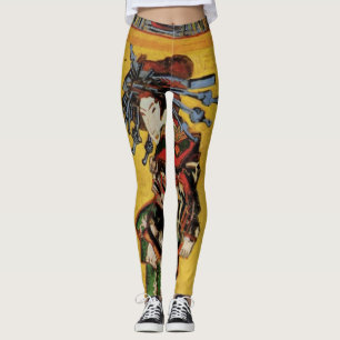 Japanische Kurtisane Oiran von Vincent van Gogh Leggings