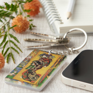 Japanische Kurtisane Oiran von Vincent van Gogh Schlüsselanhänger