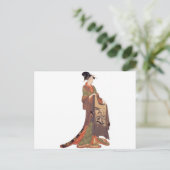 Japanische Lady Postkarte (Stehend Vorderseite)