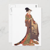 Japanische Lady Postkarte (Vorne/Hinten)