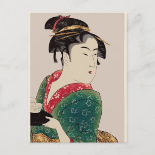 Japanische Lady, Postkarte
