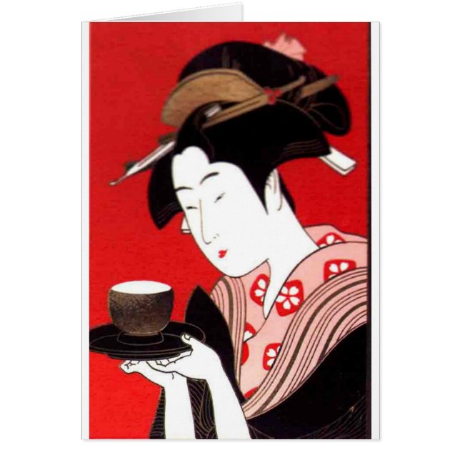 Japanische Lady Tea Bewirtung der Zeremonie Kunstd (Vorne)