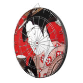 Japanische Lady Tea Bewirtung der Zeremonie Kunstd Dartscheibe (Vorderseite rechts)