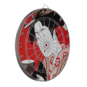 Japanische Lady Tea Bewirtung der Zeremonie Kunstd Dartscheibe (Vorderseite Links)