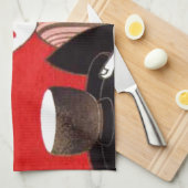 Japanische Lady Tea Bewirtung der Zeremonie Kunstd Geschirrtuch (Viertel Falte)