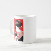 Japanische Lady Tea Bewirtung der Zeremonie Kunstd Kaffeetasse (Vorderseite Links)