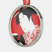 Japanische Lady Tea Bewirtung der Zeremonie Kunstd Ornament Aus Metall (Links)