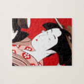 Japanische Lady Tea Bewirtung der Zeremonie Kunstd Puzzle (Horizontal)