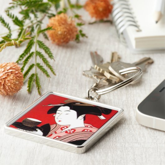 Japanische Lady Tea Bewirtung der Zeremonie Kunstd Schlüsselanhänger (Seite)