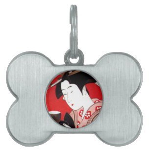 Japanische Lady Tea Bewirtung der Zeremonie Kunstd Tiermarke