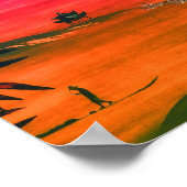 JAPANISCHE LANDSCAPE ART POSTER (Ecke)