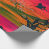 JAPANISCHE LANDSCAPE ART Wrapping Paper Geschenkpapier (Ecke)