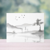 Japanische Landschaft Acrylschild (Neutral)