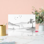 Japanische Landschaft Acrylschild (Hochzeit)