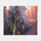 Japanische Landschaft Art Fleece Blanket (Vorderseite (Horizontal))