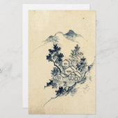 japanische Landschaft Briefpapier (Vorne/Hinten)
