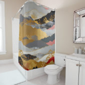 Japanische Landschaft Duschvorhang (Beispiel)