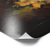Japanische Landschaft Fotodruck (Ecke)