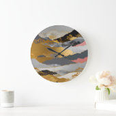 Japanische Landschaft Große Wanduhr (Zuhause)