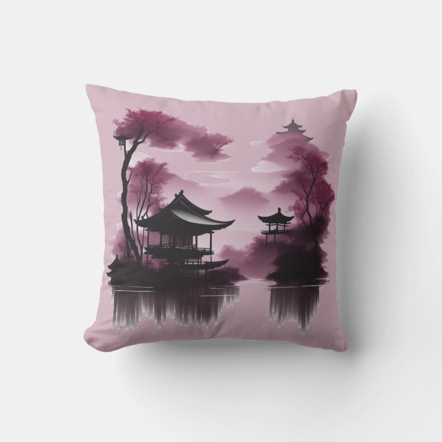 Japanische Landschaft - Kissen (Vorderseite)