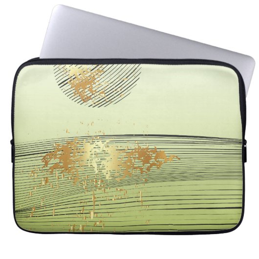 Japanische Landschaft Laptopschutzhülle (Vorderseite)