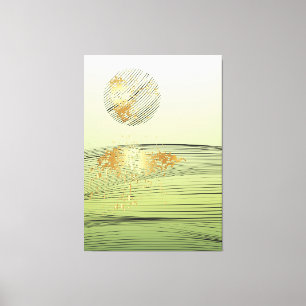 Japanische Landschaft Leinwanddruck