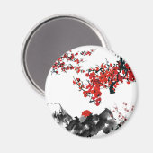 Japanische Landschaft Magnet (Vorderseite/Rückseite)
