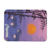 Japanische Landschaft Magnet (Horizontal)