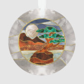 Japanische Landschaft Mineralstoffe Ornament (Rückseite)