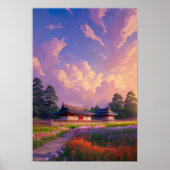 Japanische Landschaft Poster (Vorne)