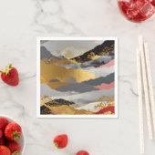 Japanische Landschaft Serviette (Beispiel)