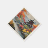 Japanische Landschaft Serviette (Ecke)