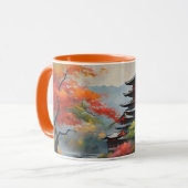 Japanische Landschaft Tasse (Vorderseite Links)