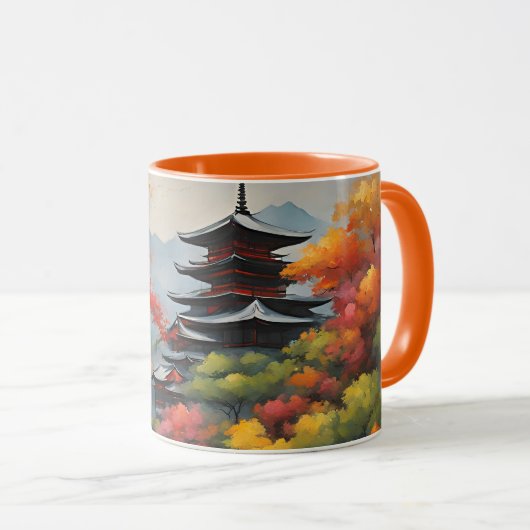Japanische Landschaft Tasse (VorderseiteRechts)