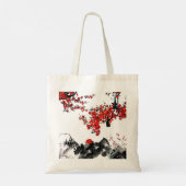 Japanische Landschaft Tote Tag Tragetasche (Rückseite)