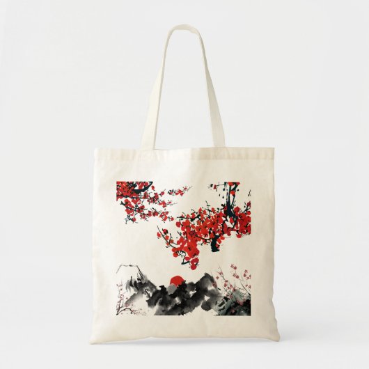 Japanische Landschaft Tote Tag Tragetasche (Vorne)
