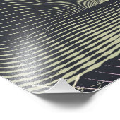 Japanische Landschaft Vintage Reiseplakat Fotodruck (Ecke)