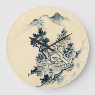 Japanische Landschaft Wall Uhr