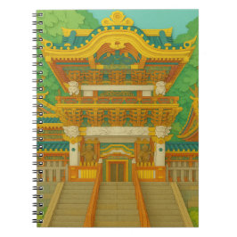 JAPANISCHE Landschaft | Yomeimon Gate | Papierschn Notizblock