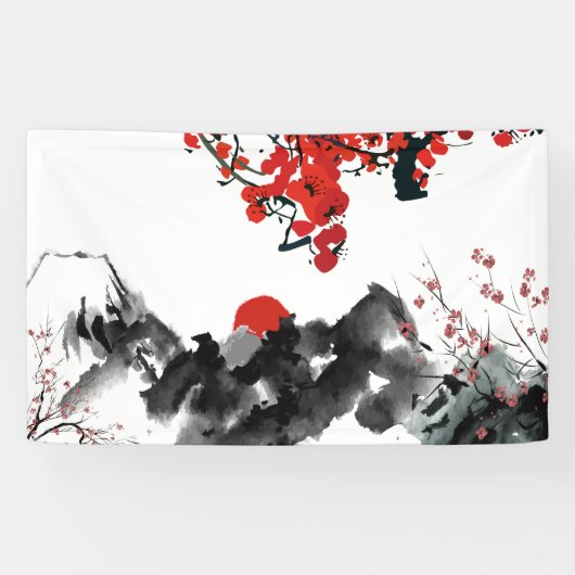 Japanische Landschaftsbanner Banner (Horizontal)