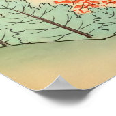 Japanische Landschaftsbild-Illustration Print Post Poster (Ecke)