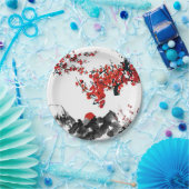 Japanische Landschaftspapierplatte Pappteller (Party)