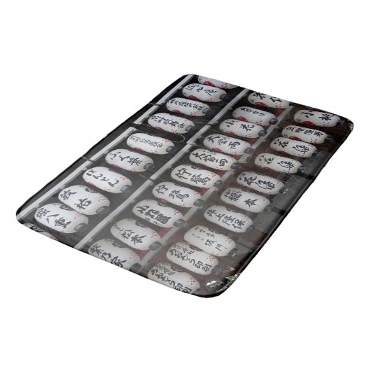 Japanische Lanterns Badematte (Schrägansicht)