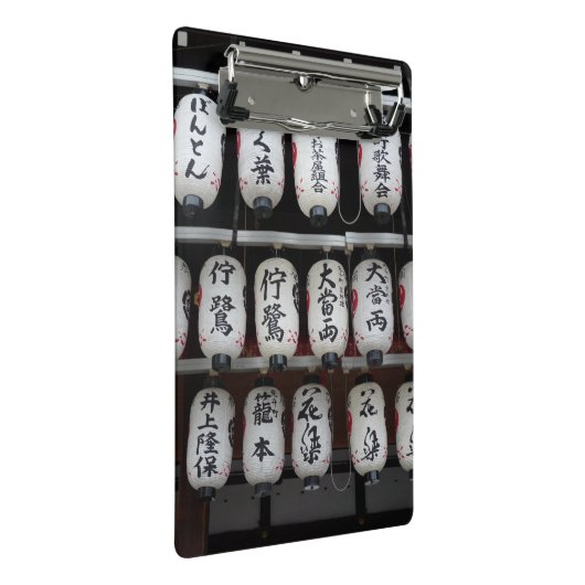 Japanische Lanterns Mini-Zwischenablage Mini Klemmbrett (Schrägansicht)
