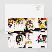 Japanische Lanterns - Postkarte (Vorne/Hinten)